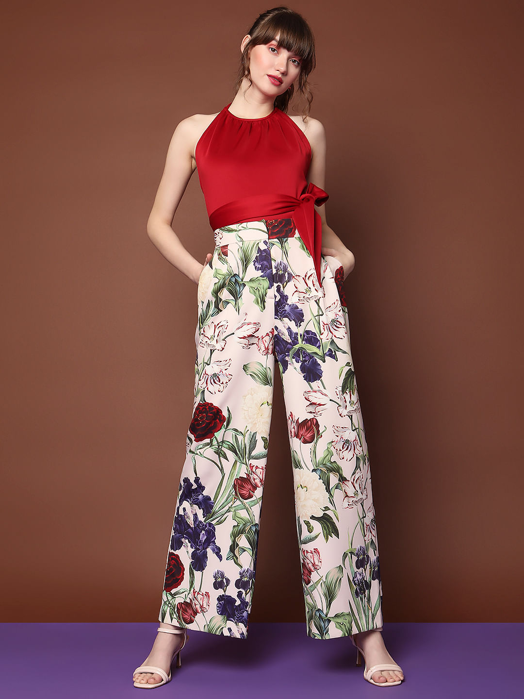 Buy online Floral Top And Trouser Set from western wear for Women by Sei  Bello for ₹2100 at 34% off | 2024 Limeroad.com